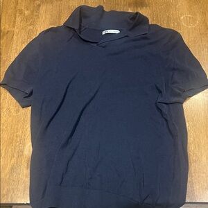 Zara Navy Men's Polo Shirt